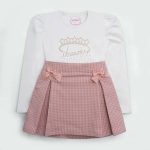 CONJUNTO VALENTINA M/L  NIÑA M1541