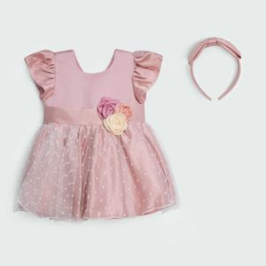 VESTIDO SIENA C/VINCHA NIÑA M1659