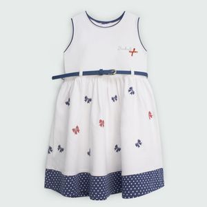 VESTIDO LAZOS M/C NIÑA 5202
