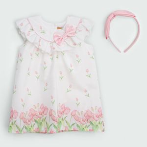 VESTIDO ALBA/VINCHA NIÑA M1333