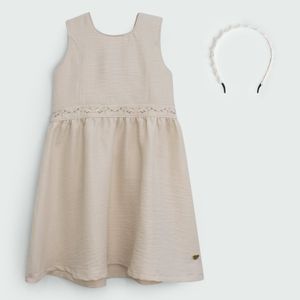 VESTIDO CELESTE M/C NIÑA 5366